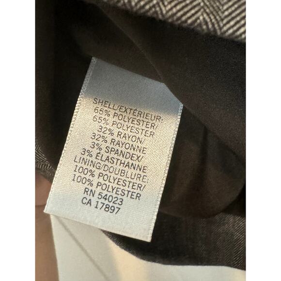 Banana Republic New With Tags Skirt Grey with white lines Size 14 - Picture 5 of 7